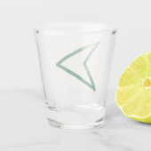 Rechts Arrowhead Shot Glass - Sharp Vector Design Schnapsglas (Rückseite)