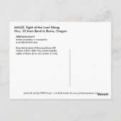 RECHTS AUF DER LINIE! POSTKARTE (Rückseite)