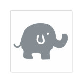 Rechts gegenüber dem Niedlichen grauen Elefanten Permastempel (Design)