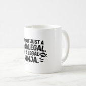 Rechts-Ninja-Rechtsanwaltsbecher | Anwaltskanzlei Kaffeetasse (VorderseiteRechts)