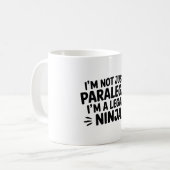 Rechts-Ninja-Rechtsanwaltsbecher | Anwaltskanzlei Kaffeetasse (Vorderseite Links)