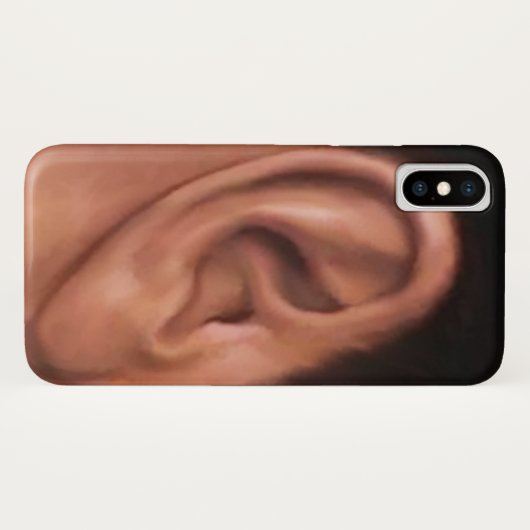 Rechts Ohr Case-Mate iPhone Hülle (Rückseite (Horizontal))