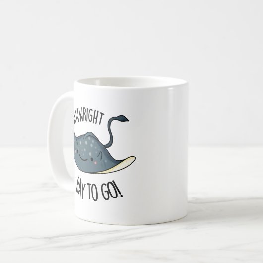 Rechts Ray zum Funny Stingray Pub Kaffeetasse (Vorderseite Links)
