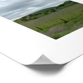 Rechts Seite der grünen Farbfotografie der Straße Poster (Ecke)