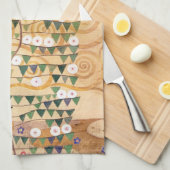 Rechts Teil des Baumes des Lebens von Gustav Klimt Küchentuch (Viertel Falte)