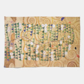 Rechts Teil des Baumes des Lebens von Gustav Klimt Küchentuch (Horizontal)