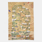 Rechts Teil des Baumes des Lebens von Gustav Klimt Küchentuch (Vertikal)