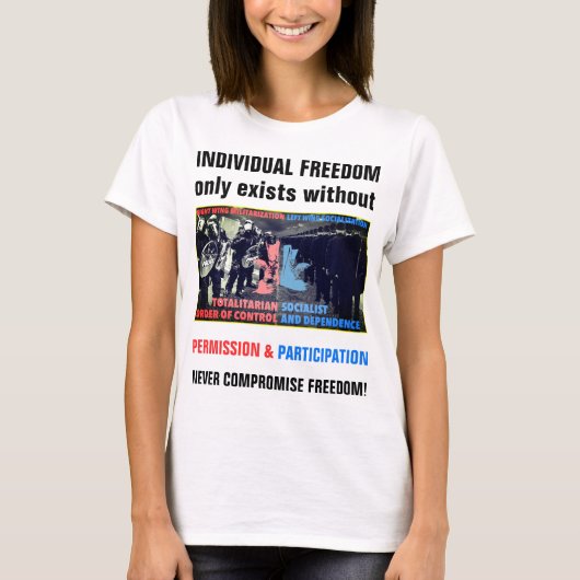 Rechts und Links (hell) T-Shirt (Vorderseite)