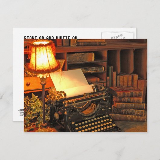 Rechts und schreiben postkarte (Vorne/Hinten)