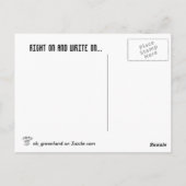 Rechts und schreiben postkarte (Rückseite)