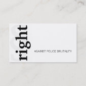 Rechts! Visitenkarte (Rückseite)