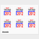 RECHTS VOR 2012_sticker Quadratischer Aufkleber (Blatt)