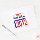 RECHTS VOR 2012_sticker Quadratischer Aufkleber (Umschlag)