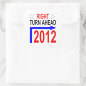 RECHTS VOR 2012_sticker Quadratischer Aufkleber (Tasche)