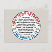 Rechts-Wing Extremist Postkarte (Vorderseite)