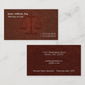 Rechtsanwalt 102 visitenkarte (Vorne/Hinten)