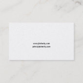 Rechtsanwalt | Advocate Schlicht Class Visitenkarte (Rückseite)