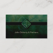 RECHTSANWALT am GESETZ| beruflichen Grün Visitenkarte (Rückseite)