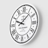 RECHTSANWALT am GESETZ| eleganten noblen Geschenk Große Wanduhr (Winkel)