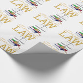 Rechtsanwalt am Gesetz Geschenkpapier (Ecke)