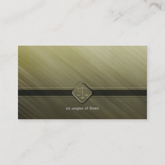 RECHTSANWALT am GESETZ| Grün Visitenkarte (Rückseite)