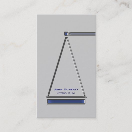 RECHTSANWALT am GESETZ - modern Visitenkarte (Vorderseite)