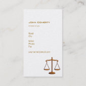 RECHTSANWALT am GESETZ - Visitenkarte (Rückseite)