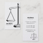 RECHTSANWALT am GESETZ - Visitenkarte (Vorne/Hinten)