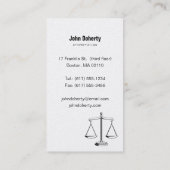 RECHTSANWALT am GESETZ - Visitenkarte (Rückseite)