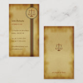 RECHTSANWALT AM GESETZ VISITENKARTE (Vorne/Hinten)