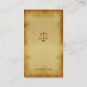 RECHTSANWALT AM GESETZ VISITENKARTE (Rückseite)