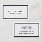 Rechtsanwalt am Gesetz - Visitenkarten Visitenkarte (Vorne/Hinten)
