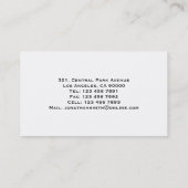 Rechtsanwalt am Gesetz - Visitenkarten Visitenkarte (Rückseite)