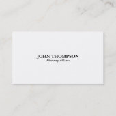 Rechtsanwalt am Gesetz - Visitenkarten Visitenkarte (Rückseite)