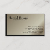 Rechtsanwalt am Gesetz - Visitenkarten Visitenkarte (Rückseite)