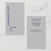 Rechtsanwalt am Gesetz - Visitenkarten Visitenkarte (Vorne/Hinten)