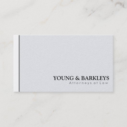 Rechtsanwalt am Gesetz - Visitenkarten Visitenkarte (Vorderseite)