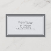 Rechtsanwalt am Gesetz - Visitenkarten Visitenkarte (Rückseite)