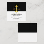 Rechtsanwalt am Rechtsanwaltsbüro-modernen Quadratische Visitenkarte (Vorne/Hinten)