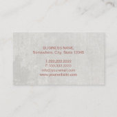 Rechtsanwalt am visitenkarte (Rückseite)