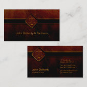 RECHTSANWALT an den GESETZ| Anwaltsberufen Visitenkarte (Vorne/Hinten)