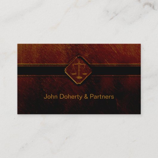 RECHTSANWALT an den GESETZ| Anwaltsberufen Visitenkarte (Vorderseite)