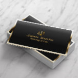 Rechtsanwalt an der Beruflichen Grenze Visitenkarte<br><div class="desc">Anwalt bei Law Gold Border Beruflich Modern Business Card.</div>