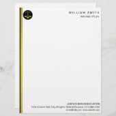 Rechtsanwalt an der briefbogen (Vorne/Hinten)