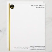 Rechtsanwalt an der briefbogen (Vorne/Hinten)