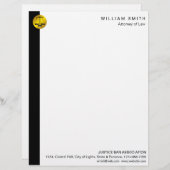 Rechtsanwalt an der briefbogen (Vorne/Hinten)