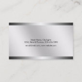 Rechtsanwalt an der Gesetzesgerechtigkeits-weißen Visitenkarte (Rückseite)