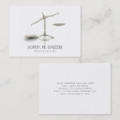 Rechtsanwalt an der GesetzesVisitenkarte Visitenkarte (Vorne/Hinten)