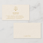 RECHTSANWALT AN GESETZ| beruflichem elegantem Visitenkarte (Vorne/Hinten)