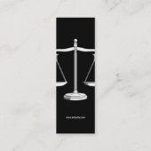 RECHTSANWALT AN GESETZ | denken Mini Visitenkarte (Rückseite)